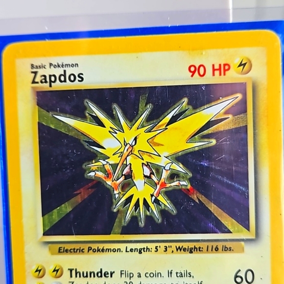 Vintage 1999 ZAPDOS Holo Rare 16/102 Base Set - Picture 2 of 8